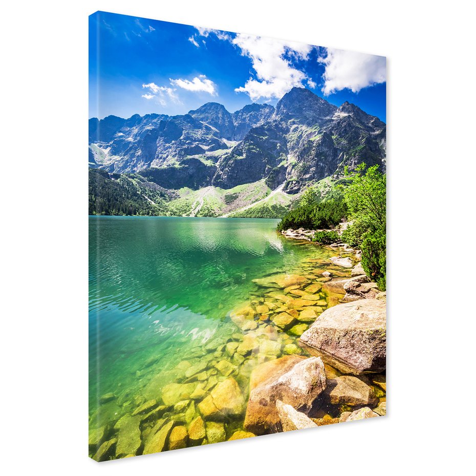 Obraz na płótnie - góry, jezioro, krajobraz