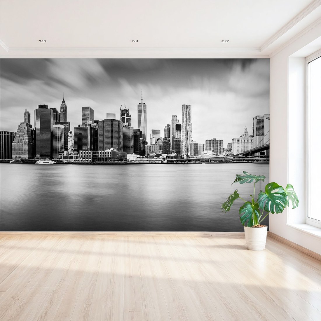 Fototapeta - miasto, drapacze chmur, rzeka