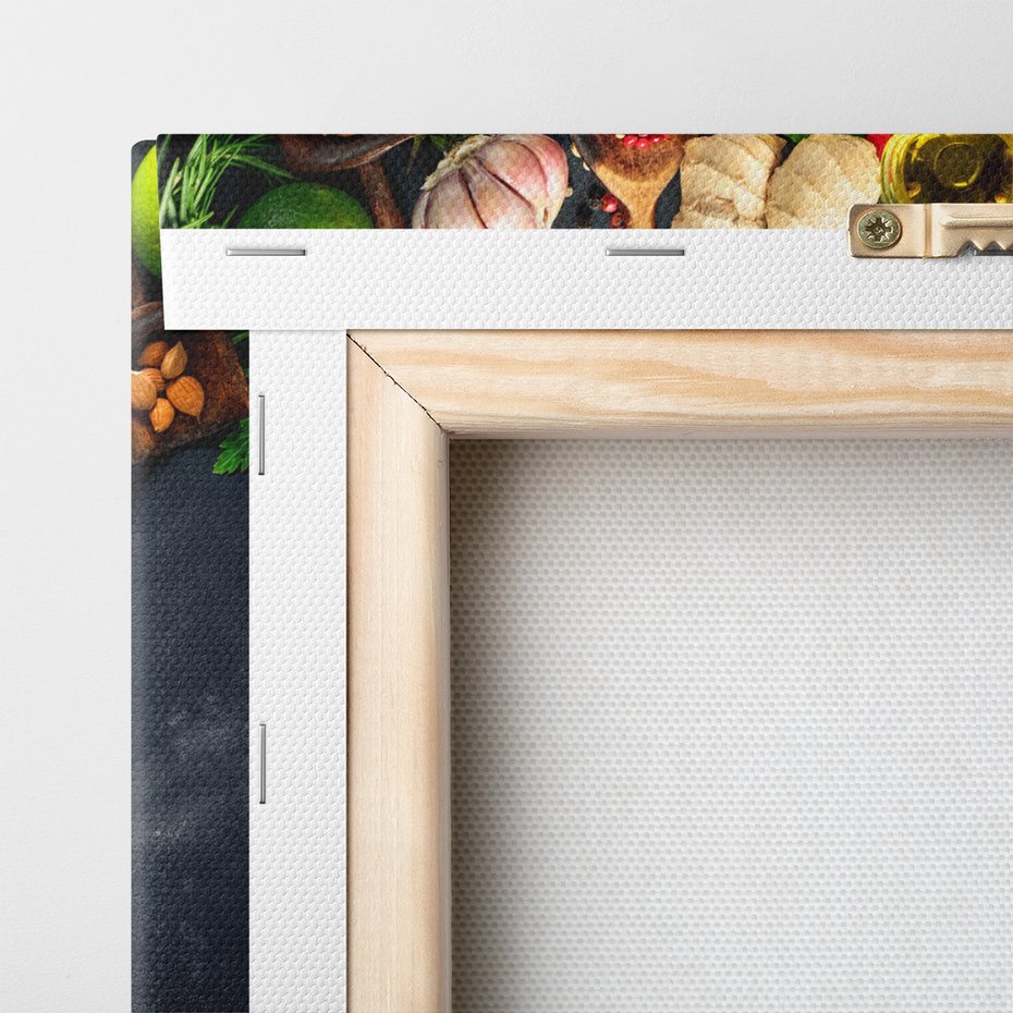 Obraz na płótnie - jedzenie, przyprawy, składniki