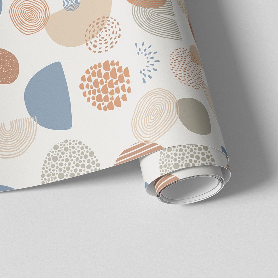 Tapeta - kształty, kropki, linie
