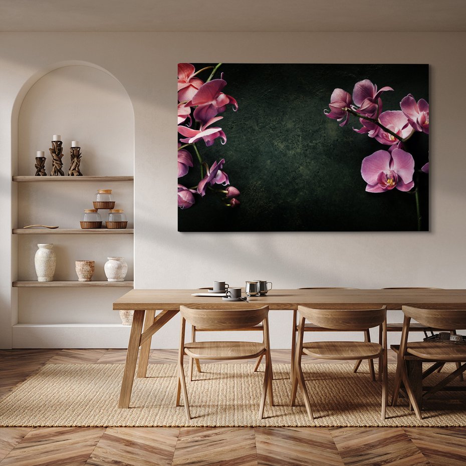 Obraz na płótnie - kwiaty, orchidee, dekoracja