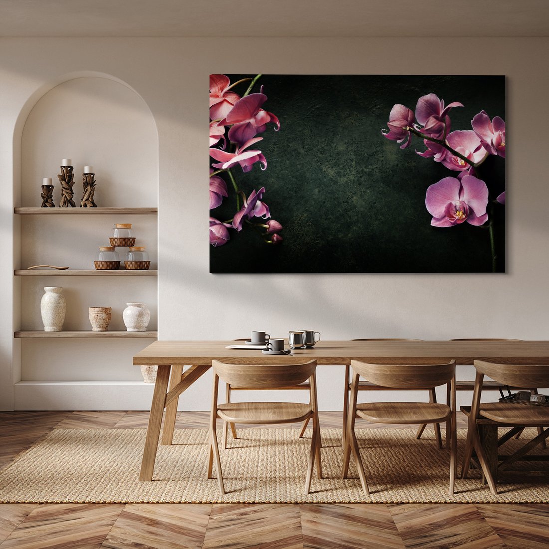 Obraz na płótnie - kwiaty, orchidee, dekoracja