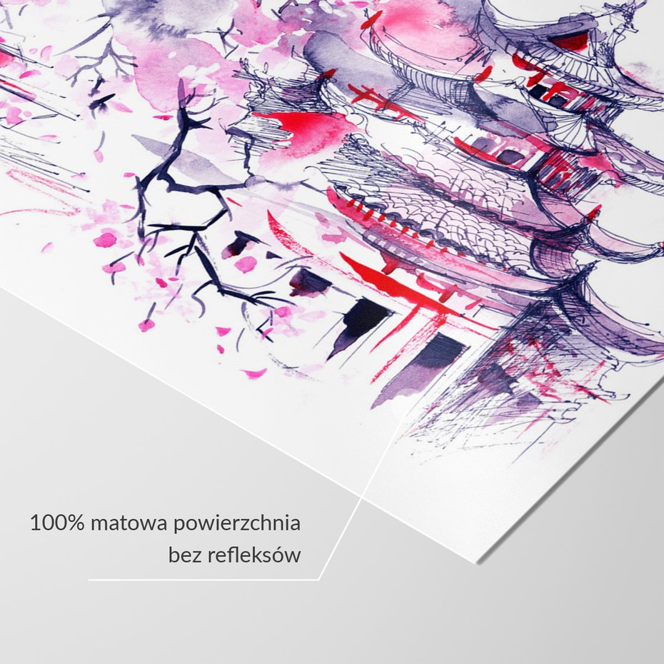 Fototapeta - pagoda, kwiaty, azjatyckie