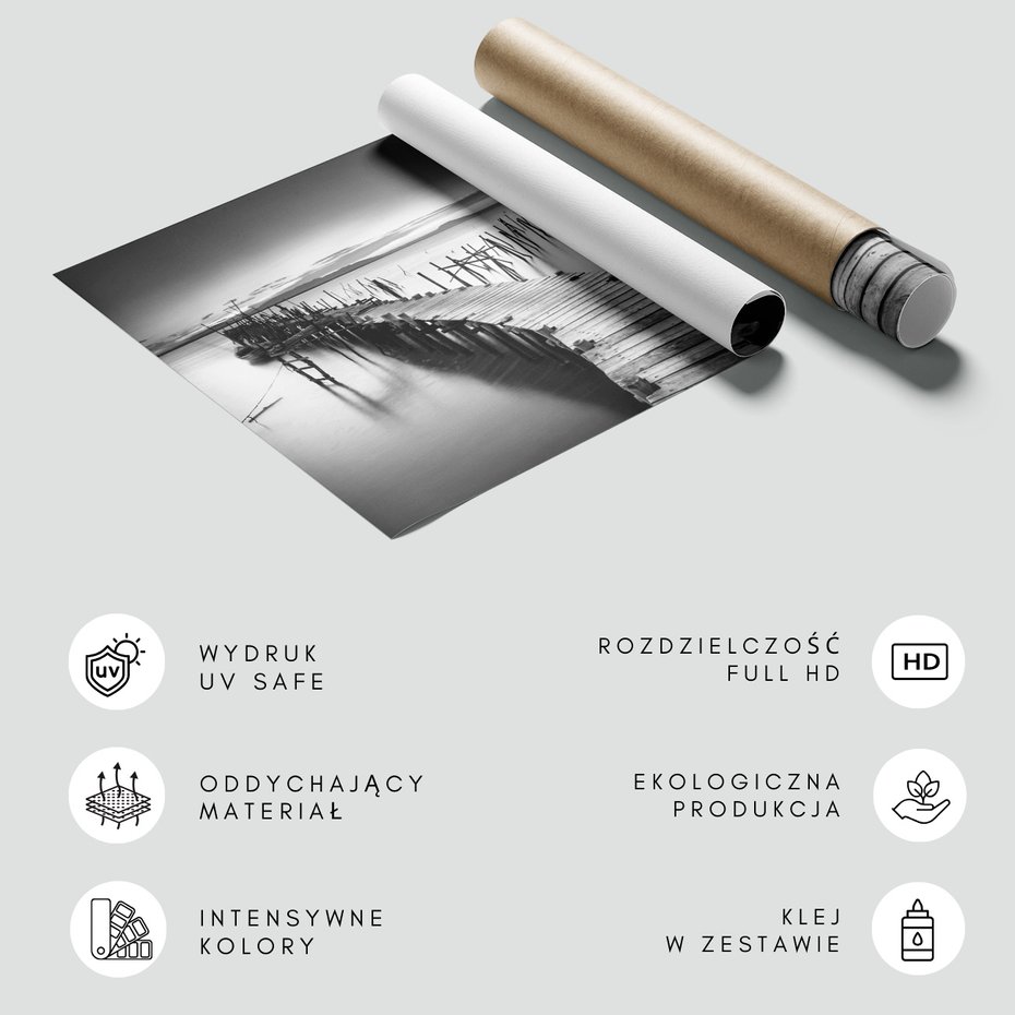 Fototapeta - pomost, woda, krajobraz