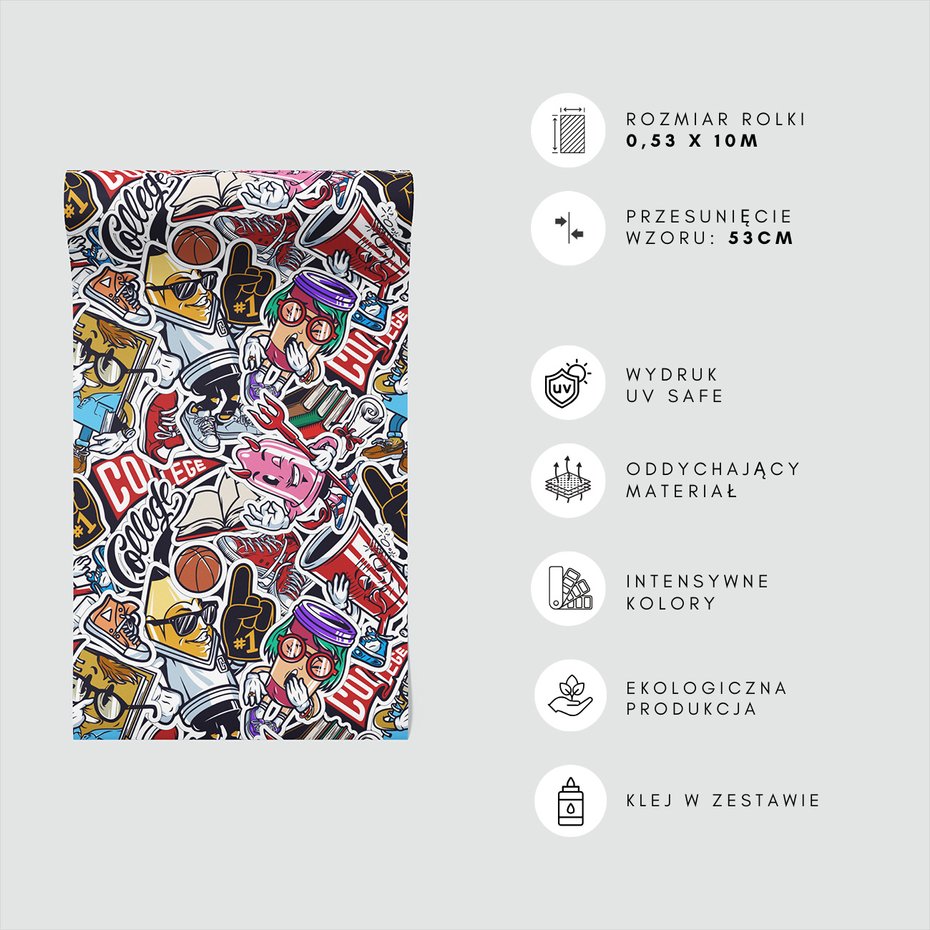 Tapeta - szkoła, książki, sport