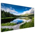 Obraz na płótnie - jezioro, góry, lasy