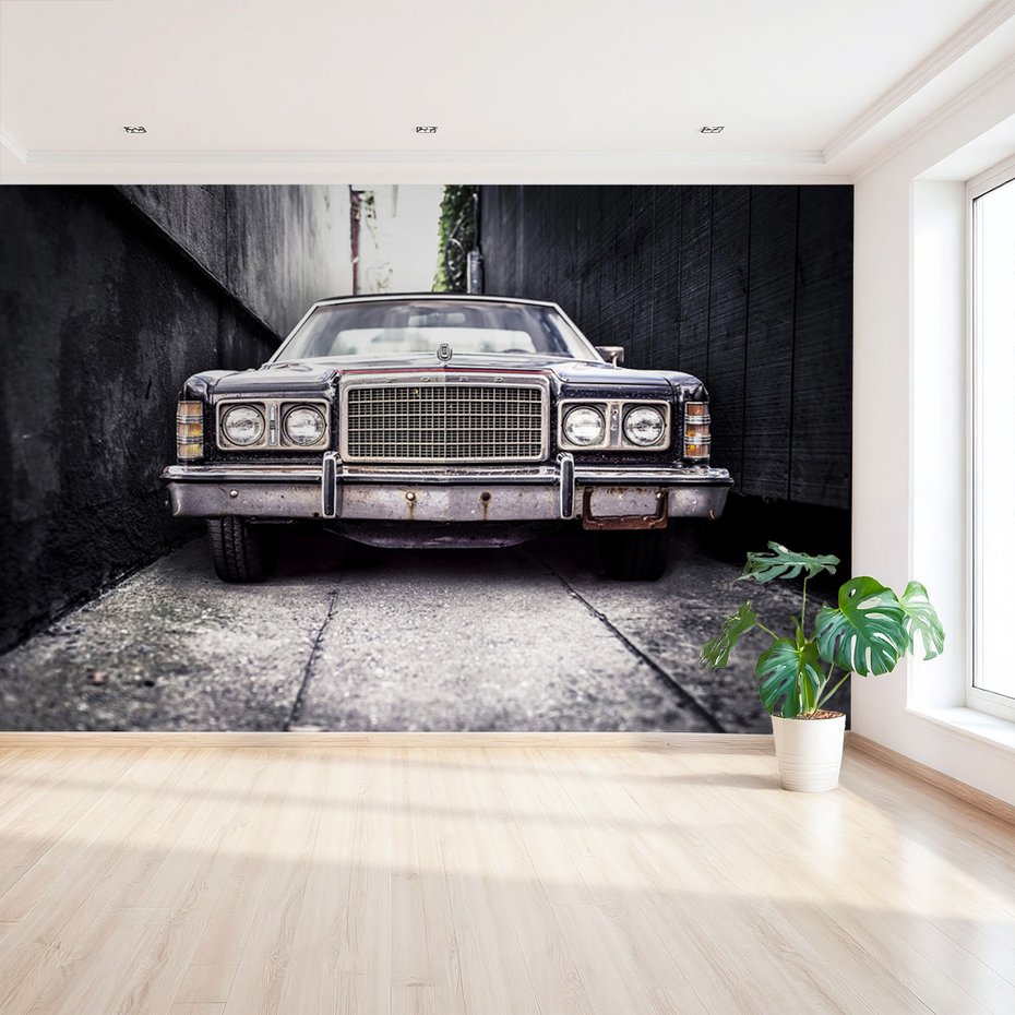 Fototapeta - samochód, ulica, stary