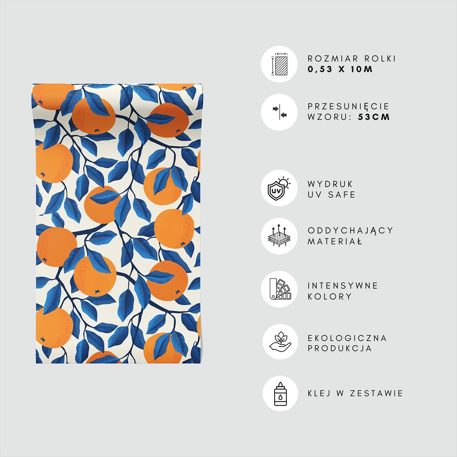 Tapeta - owoce, liście, gałęzie