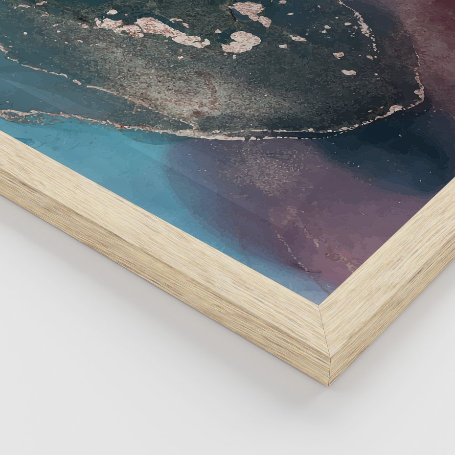 Zestaw obrazy w ramie, plakaty - abstrakcja,akwarele,marmur - rama drewno