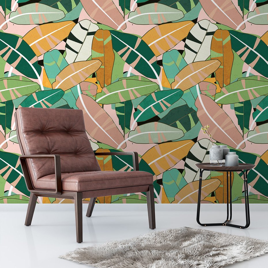 Tapeta - liście, natura, abstrakcja