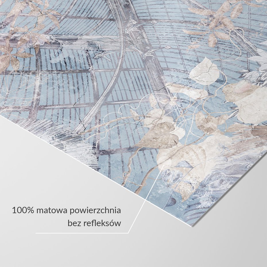 Fototapeta - loft, kwiaty, mural