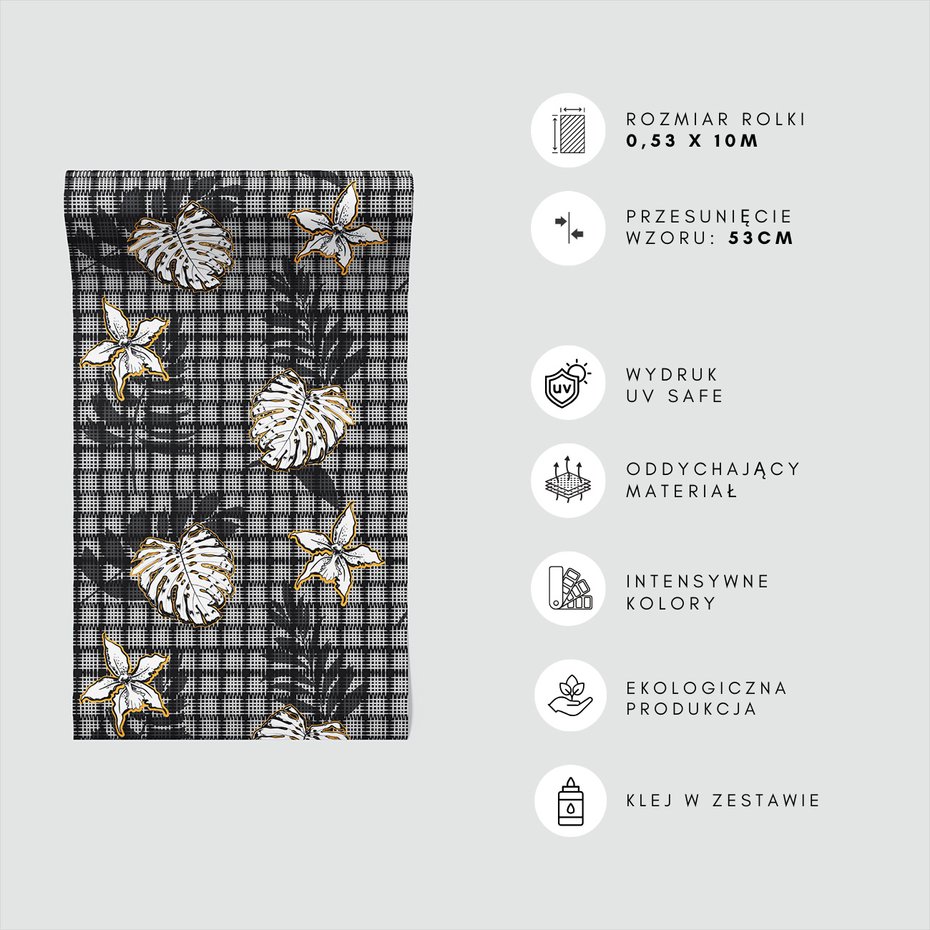 Tapeta - liście, kwiaty, tło