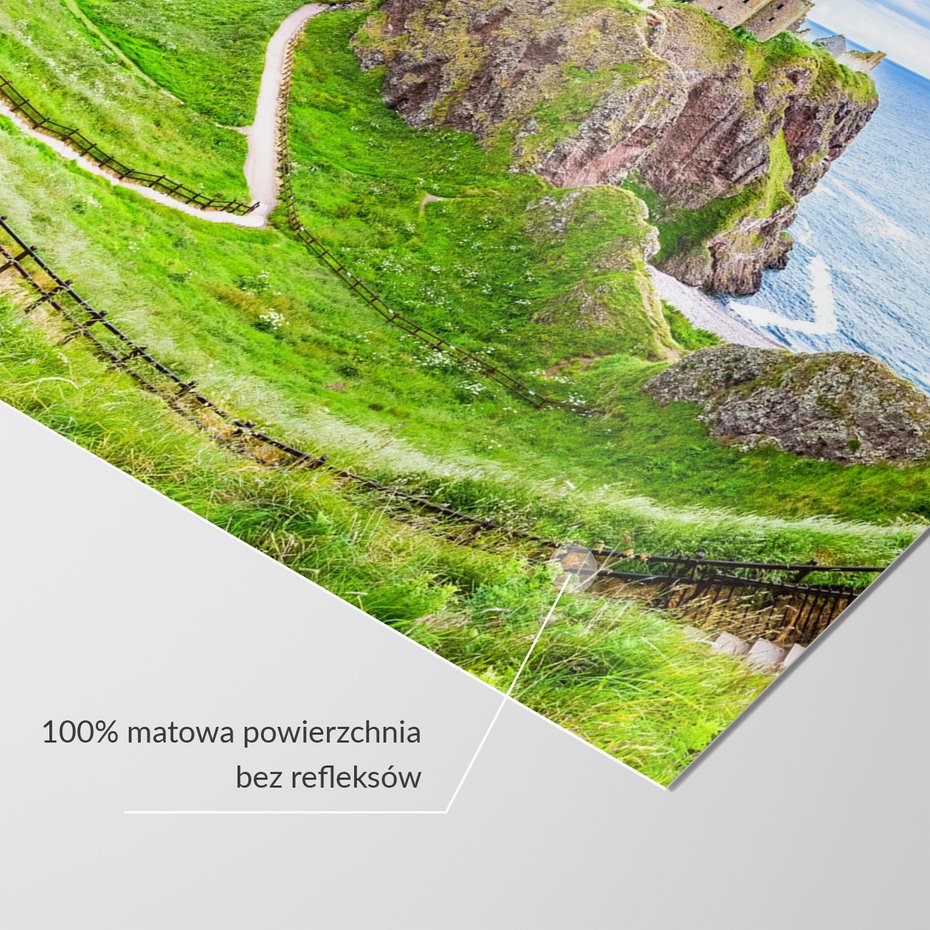 Fototapeta - zamek, morze, klif