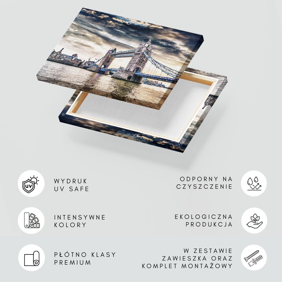 Obraz na płótnie - Tower Bridge, Londyn, rzeka