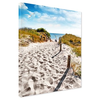 Obraz na płótnie - plaża, morze, piasek