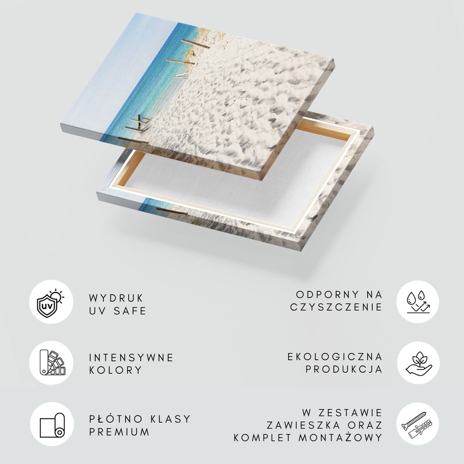 Obraz na płótnie - plaża, piasek, morze