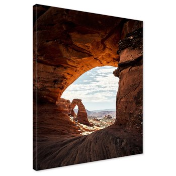 Obraz na płótnie - skały, łuk, krajobraz