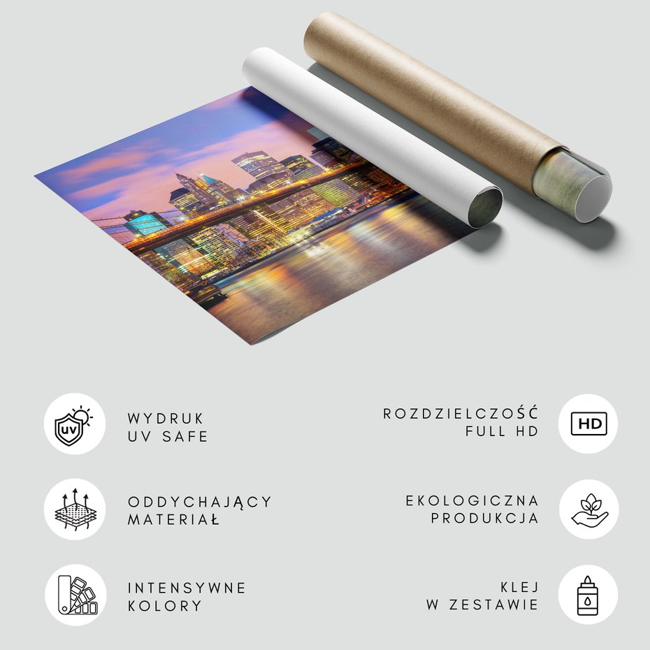 Fototapeta - miasto, most, woda