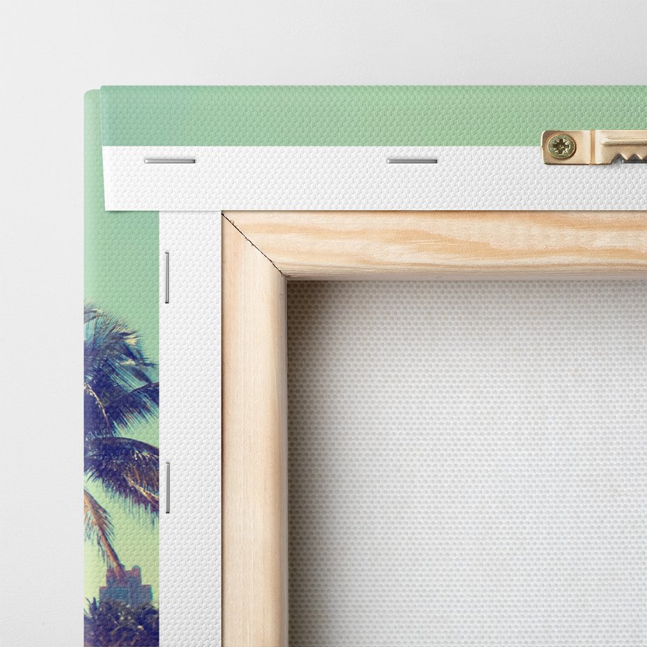 Obraz na płótnie - palmy, plaża, lato