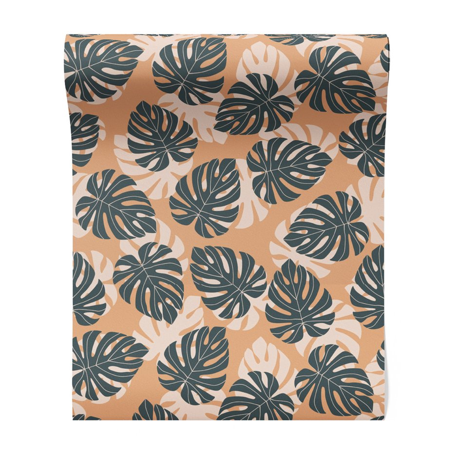 Tapeta - liście, monstera, tło