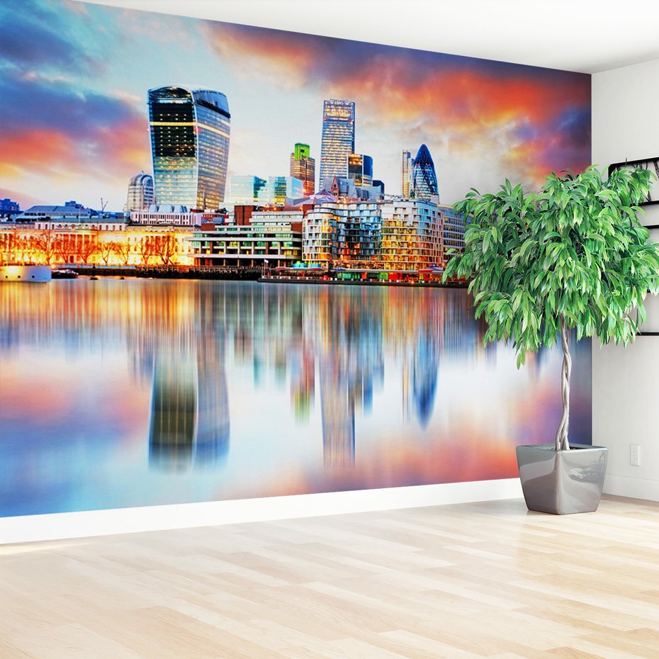 Fototapeta - miasto, panorama, rzeka