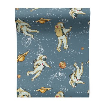 Tapeta - dziecięca, astronauci, planety,