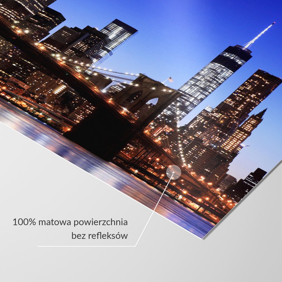 Fototapeta - miasto, most, noc