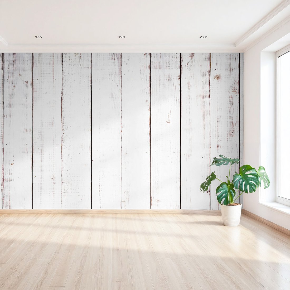 Fototapeta - drewno, białe, tło