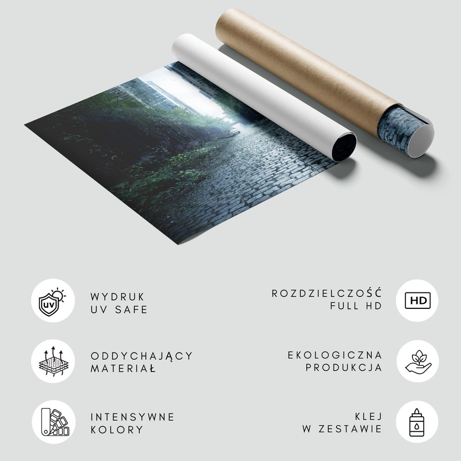 Fototapeta - miasto, ruina, zieleń