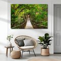 Obraz na płótnie - las, most, natura