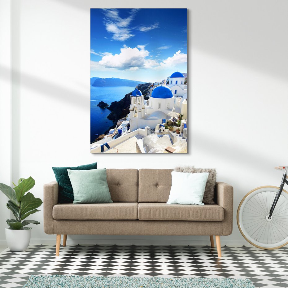 Obraz na płótnie - Santorini, Grecja, morze