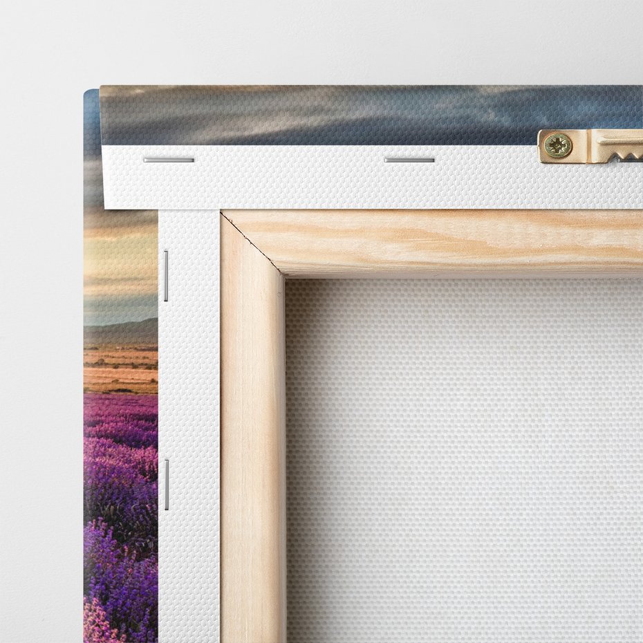 Obraz na płótnie - lawenda, pole, krajobraz