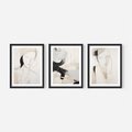 Zestaw obrazy w ramie, plakaty - abstrakcja, portret, minimalizm - rama czarna