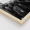 Zestaw obrazy w ramie, plakaty - miasto, budynki, most - rama drewno