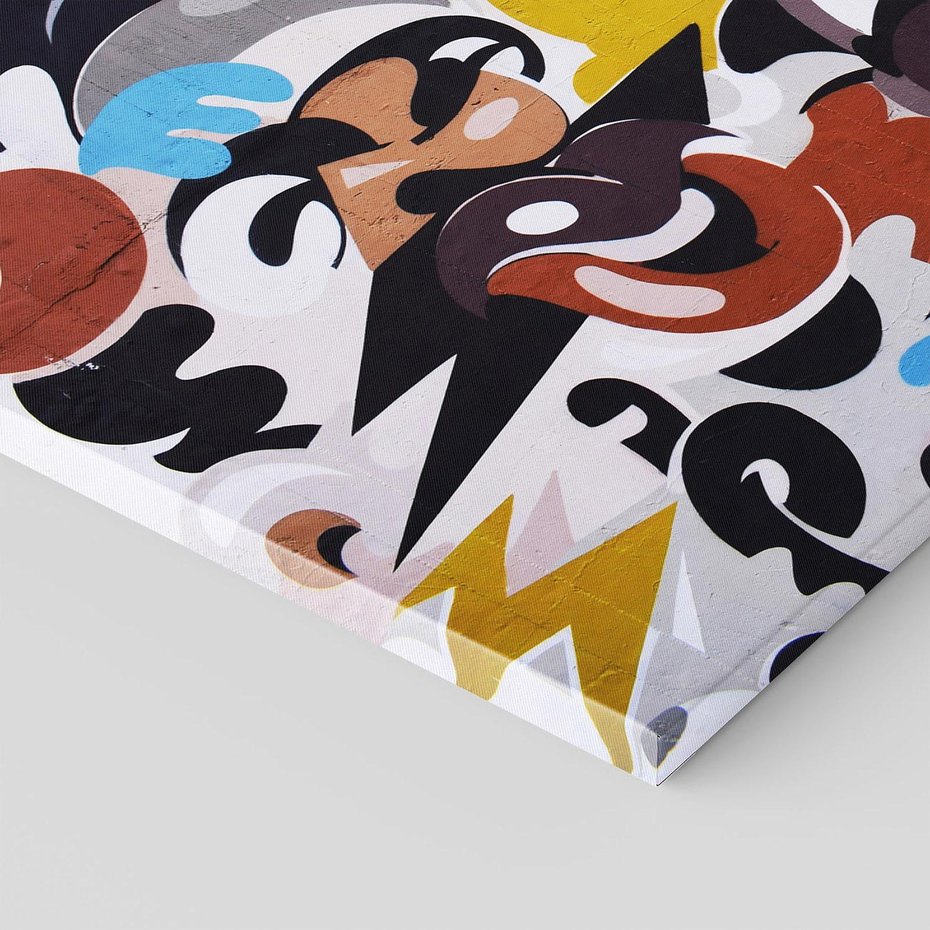 Obraz na płótnie - abstrakcja, graffiti, sztuka