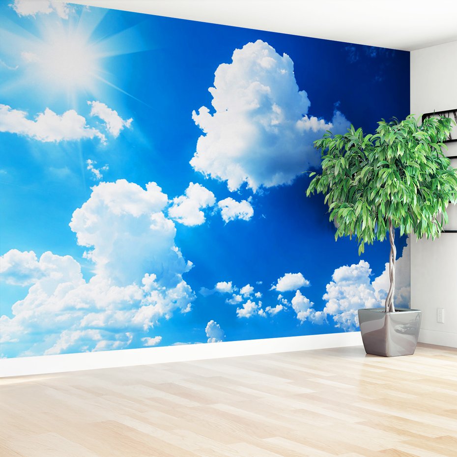 Fototapeta - niebo, chmury, słońce