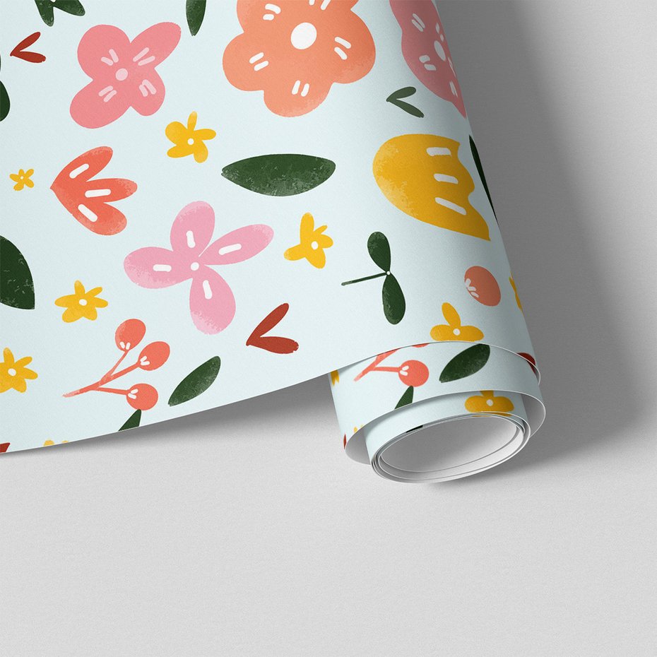 Tapeta - kwiaty, liście, wiosna