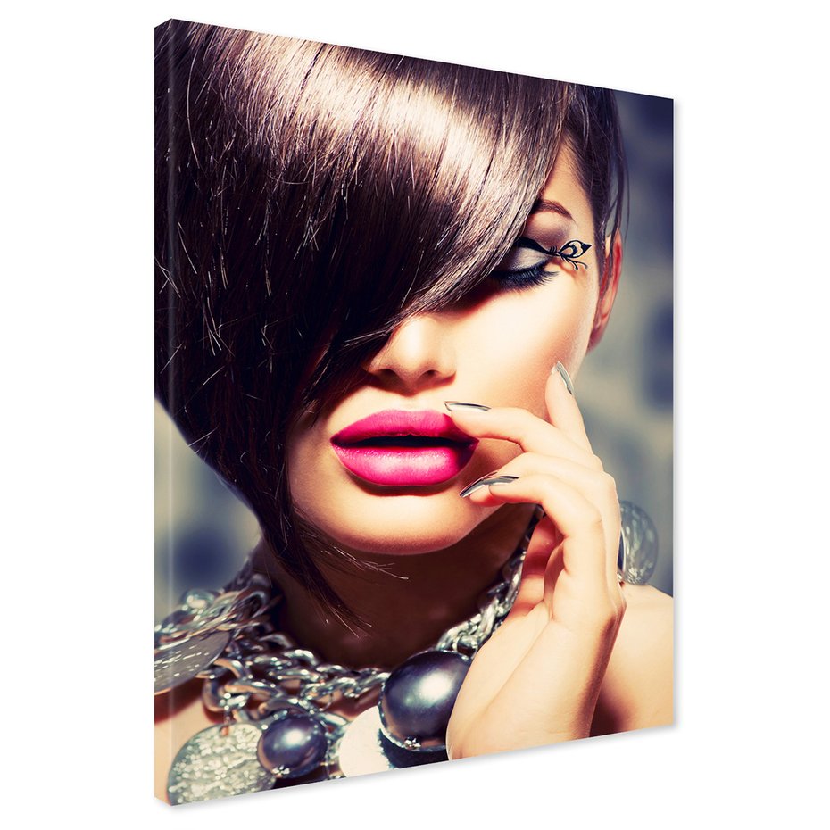 Obraz na płótnie - makijaż, uroda, kobieta