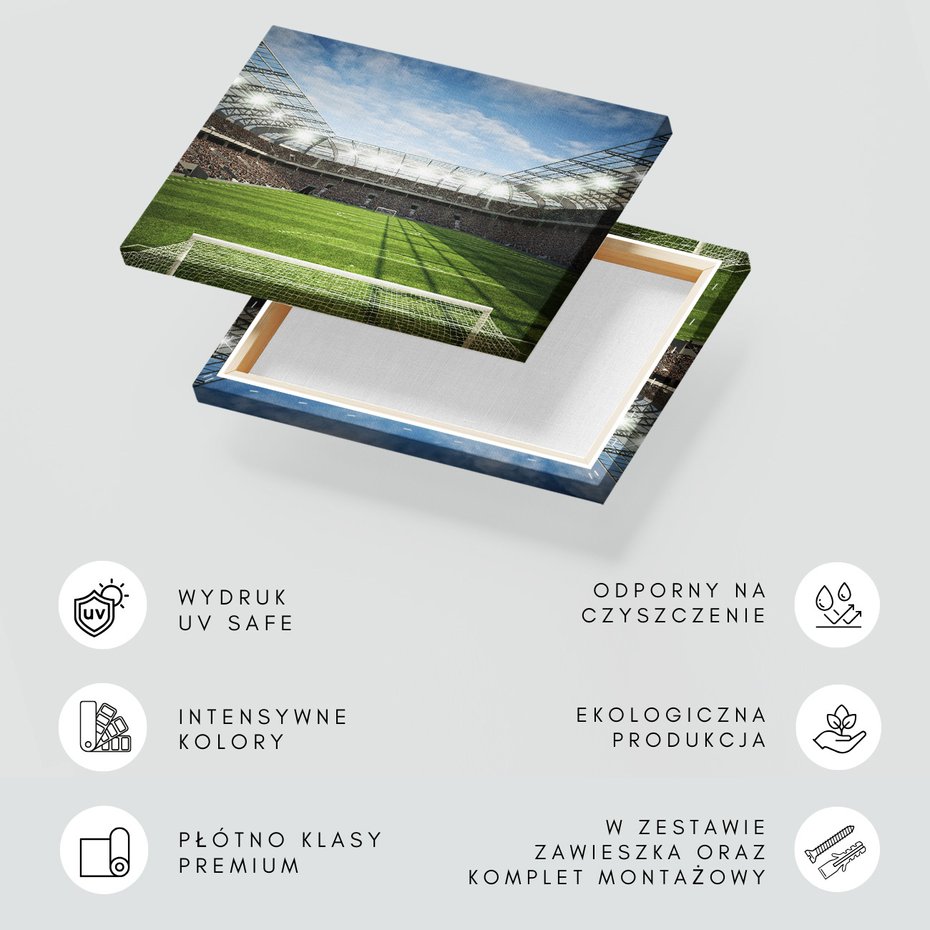 Obraz na płótnie - stadion, piłka nożna, sport