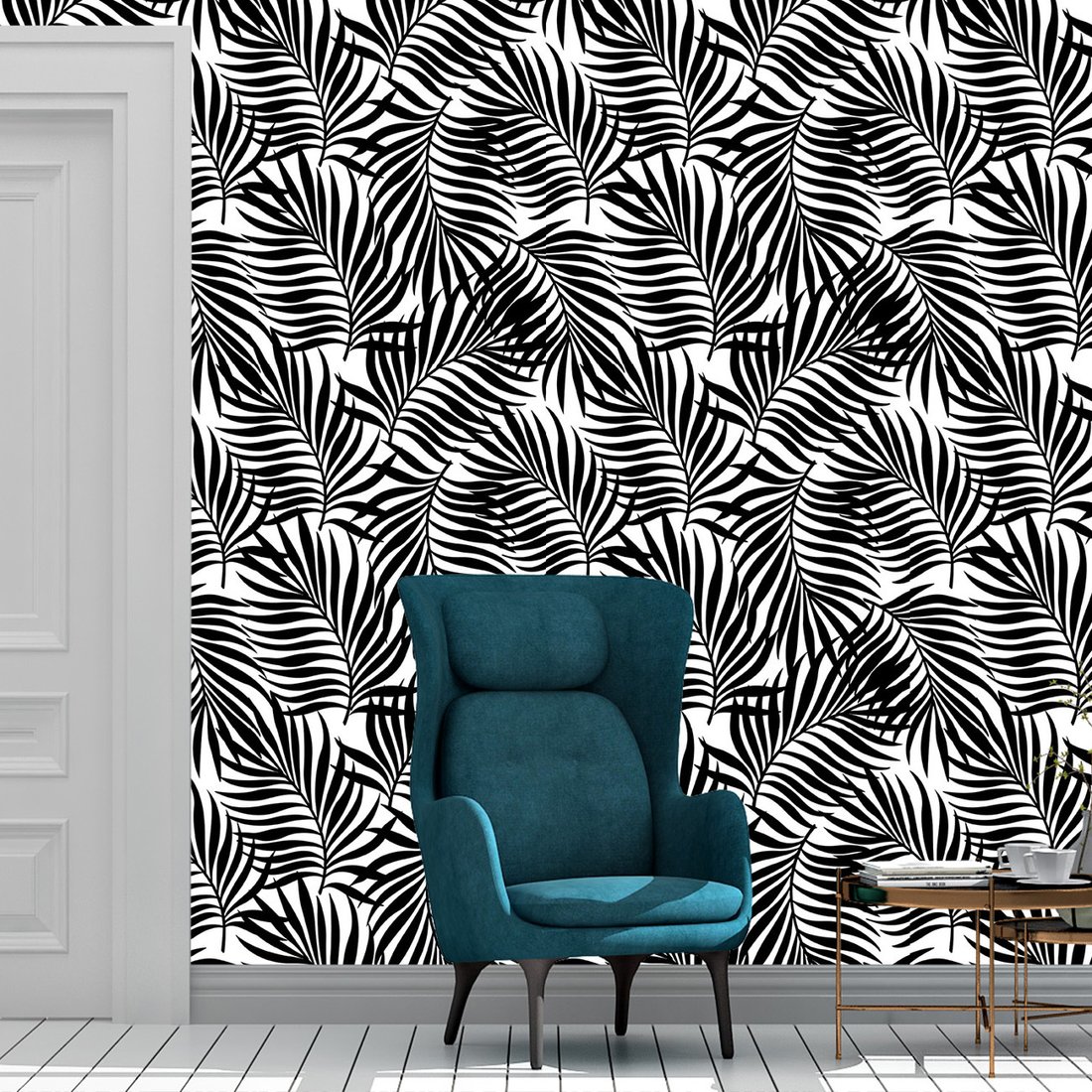 Tapeta - liście, wzór, tło