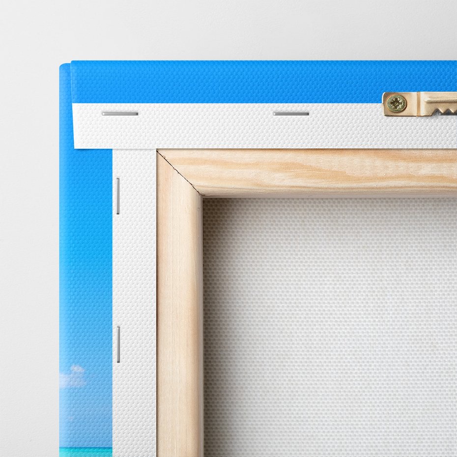 Obraz na płótnie - palma, plaża, morze