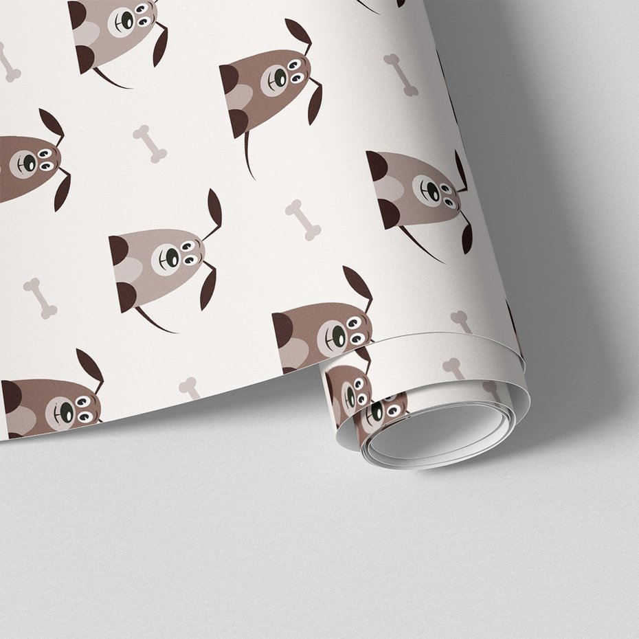 Tapeta - dziecięca, pies, kość,