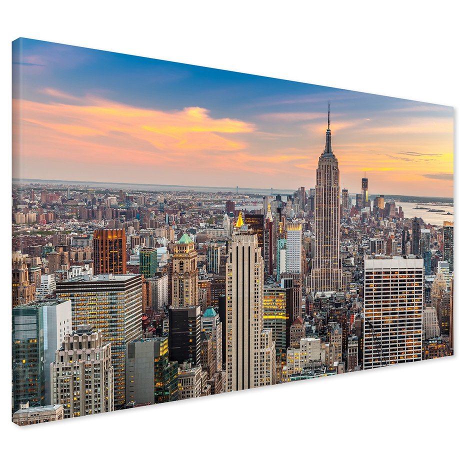 Obraz na płótnie - miasto, drapacze chmur, panorama
