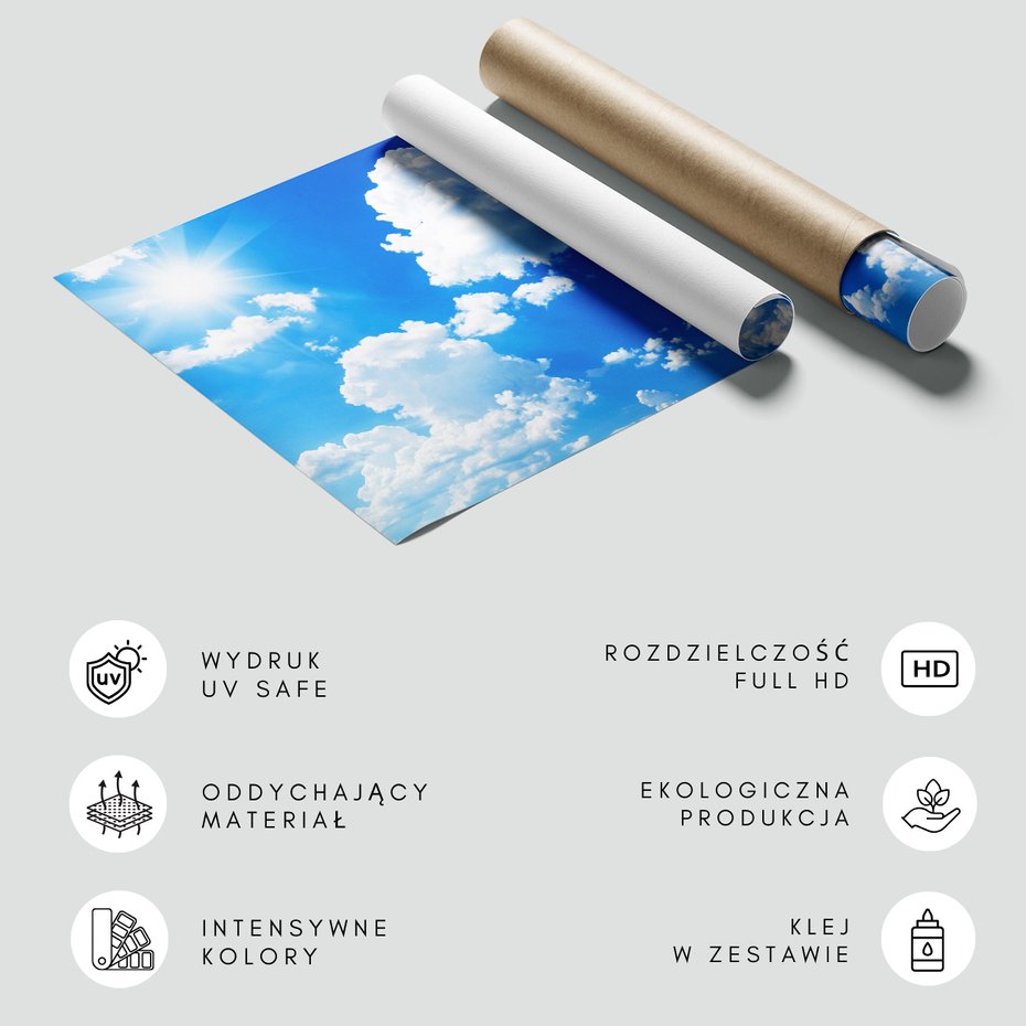 Fototapeta - niebo, chmury, słońce