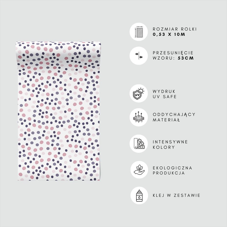 Tapeta - kropki, tło, pastelowe