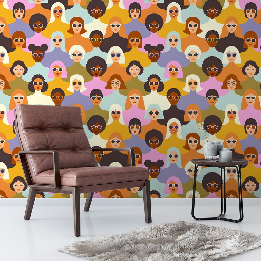 Tapeta - kobiety, okulary, portret