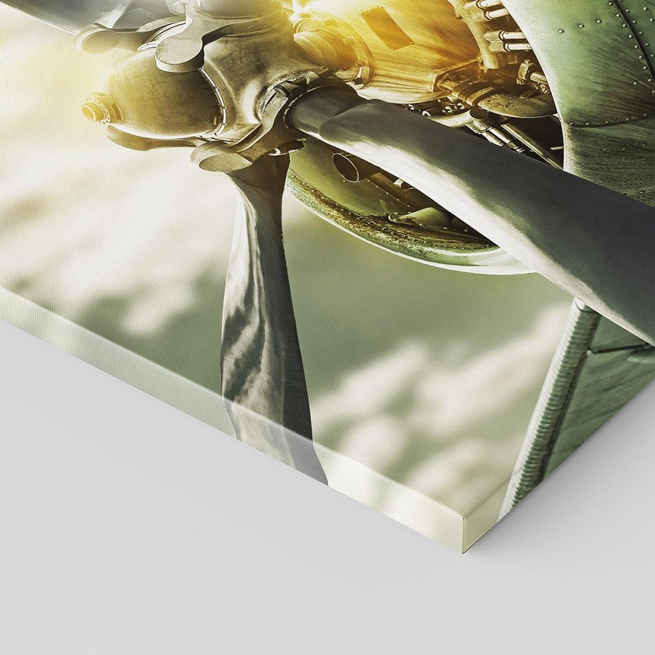 Obraz na płótnie - samolot, silnik, śmigło