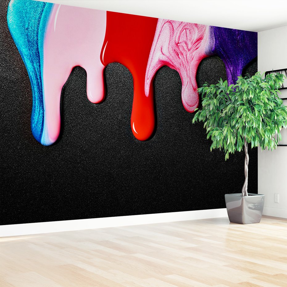 Fototapeta - farby, kolory, abstrakcja