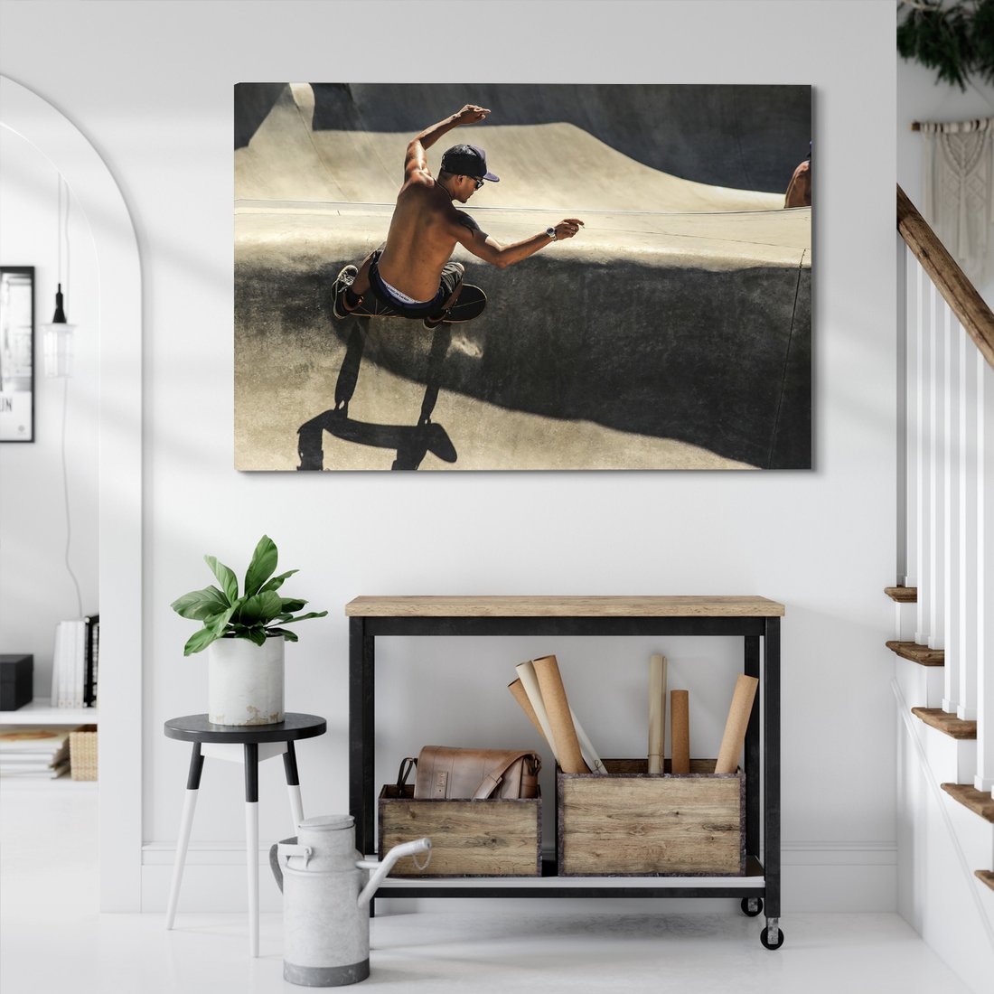 Obraz na płótnie - skatepark, sport, rampa
