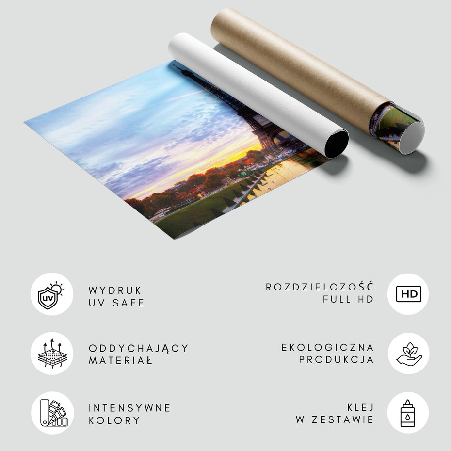 Fototapeta - Paryż, Wieża Eiffla, miasto